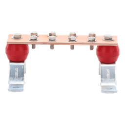 Barra Unión Muro / 1000A / Cobre 100% / Aisladores Rojos / TMGB-TGB / 3.28 ft