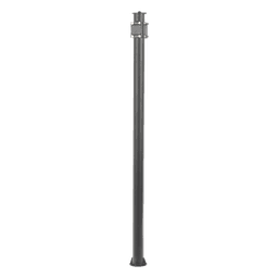 Poste Seccionado para Videovigilancia / 6 m (19.7 ft) / 3 Secciones / Base 140 mm / Espesor 3 mm / Brazo PTZ 500 mm / IP con Sellos / Color Negro