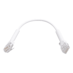 UniFi Ethernet Patch Cable Cat6 de 22 cm (8.66 pulgadas), Color Blanco
