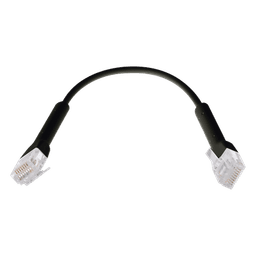 UniFi Ethernet Patch Cable Cat6 de 22 cm (8.66 pulgadas), Color Negro