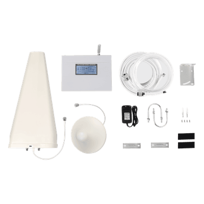 Kit Amplificador de Señal Celular DOBLE banda de frecuencia / Mejora las llamadas convencionales / Soporta los datos de las tecnologías 2G y 3G de TELCEL, AT&T y MOVISTAR / Cubre hasta 600 m².