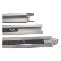 Riel tipo C / 3 secciones de 1 m (3.28 ft) / 6 m de cadena integrada / Compatible con ACCESSFORCE y FS1000APPRT