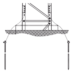 Sistema de Aterrizaje de 3 Piernas / Acero Galvanizado / Carga 5.000 kg / Secciones 13-21