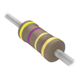 Resistencia Axial / Película de Carbón / 4.7 Ohm / 1/4W / 5% / -55°C a +155°C
