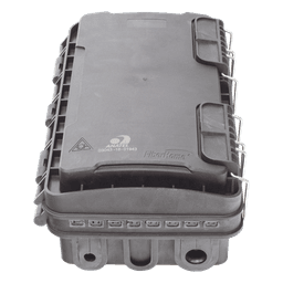 Caja de Distribución de Fibra Óptica / 24 Empalmes / 8 Puertos SC/APC / IP65 / Exterior / PP Resistente UV y Fuego
