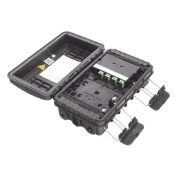 Caja de Distribución de Fibra Óptica / 24 Empalmes / 8 Puertos SC/APC / IP65 / Exterior / PP Resistente UV y Fuego