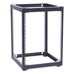 Rack Abierto de 4 Postes / 14 Unidades / Profundidad 510 mm / Montaje Pared o Piso / Acero 9.3 kg