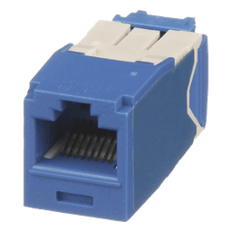 Conector Jack RJ45 / Cat 6A / Mini-Com TG / Sin Herramienta Impacto / 10GBase-T / 150m (492 pies) / Azul