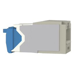 Conector Jack RJ45 / Categoría 6A / 8 Posiciones 8 Cables / Terminación TG / PoE 100W / Color Gris