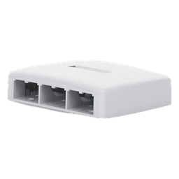 Caja de Montaje en Superficie / 6 Puertos Mini-Com / 129x30.5x94 mm / 0.42x0.10x0.31 pies / ABS / Blanco