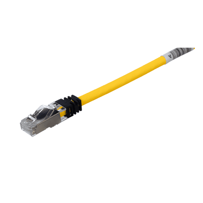 Patch Cord Cat6A, Blindado S/FTP, CM/LS0H, 2 Metros (6.56 Pies), Color Amarillo