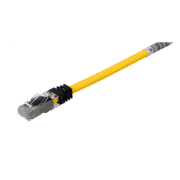 Patch Cord Cat6A, Blindado S/FTP, CM/LS0H, 2 Metros (6.56 Pies), Color Amarillo