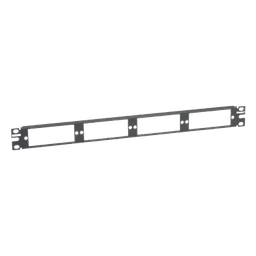 Patch Panel de Fibra Óptica / 1UR / 19 pulgadas / 4 Placas Acopladoras / 1.58 x 0.14 x 0.04 pies