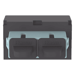 Módulo Acoplador / SC Duplex / Fibra Multimodo OM3/OM4 / Mini-Com / Cerámica Zirconia / Color Aqua
