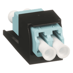 Módulo Acoplador / LC Duplex / Fibra Multimodo OM3/OM4 / Mini-Com / Cerámica Zirconia / Aqua