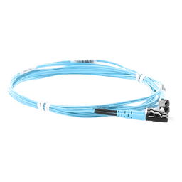 Jumper de Fibra Óptica / Multimodo OM3 50/125 / LC-LC Dúplex / OFNR Riser / Aqua / 3 m (9.84 ft)