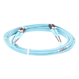 Jumper de Fibra Óptica / Multimodo OM3 50/125 / LC-LC Dúplex / OFNR Riser / LSZH / 5 m (16.40 pies)