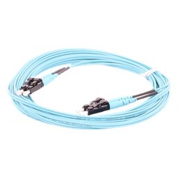Jumper de Fibra Óptica / Multimodo OM3 50/125 / LC-LC Dúplex / OFNR Riser / LSZH / 5 m (16.40 pies)