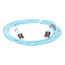 Jumper de Fibra Óptica / Multimodo OM3 50/125 / LC-LC Dúplex / OFNR Riser / LSZH / 5 m (16.40 pies)