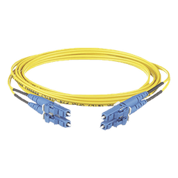 Jumper de Fibra Optica Monomodo 9/125 OS2, LC-LC Duplex, OFNR (Riser), Color Amarillo, 7 Metros (22.97 Pies)