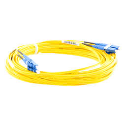 Jumper de Fibra Óptica / Monomodo OS2 9/125 / LC-LC Dúplex / OFNR Riser / LSZH / 10 m (32.81 pies)