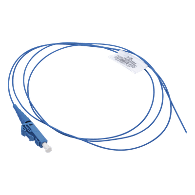 Pigtail de Fibra Óptica LC Simplex, Monomodo OS2 9/125, 900um, Color Azul, 2 Metros (6.56 Pies)