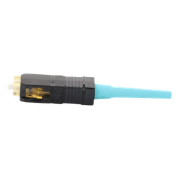 Conector de Fibra Óptica SC Simplex / Prepulido / Multimodo 50/125 OM3/OM4 / Pérdida 0.3 dB / Cerámica Zirconio / Aqua