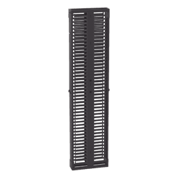 Organizador Vertical PatchRunner™, Doble (Frontal y Posterior), Para Rack Abierto de 45 Unidades, 6in de Ancho, Color Negro