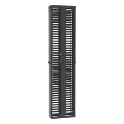 Organizador de Cables Vertical / Doble Frente y Posterior / 45 Unidades / 8 in de Ancho / Acero y ABS / Push-to-Close