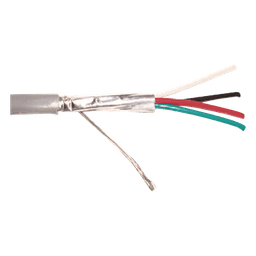 Cable 4 x 18 AWG / Blindado / 305 Metros (1000 Pies) / Riser / UL / Color Gris / Hecho en México