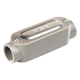 Caja Ovalada Roscada tipo C de 1/2" (12.7 mm) / Incluye tapa y tornillos.