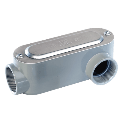 Caja Oval Roscada tipo LL de 3/4" (19.05 mm) / Incluye tapa y tornillos.