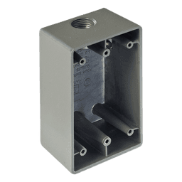 Caja Condulet FS de 3/4" ( 19.05 mm) con una boca a prueba de intemperie.