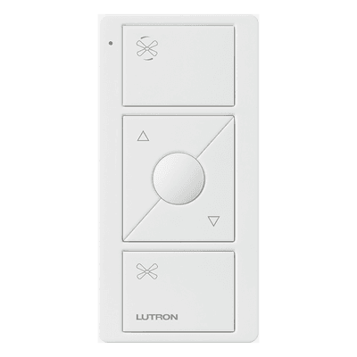 Control Pico inalámbrico para ventilador de techo, 3 botones con subir/bajar y botón de velocidad preestablecida, batería de 10 años, compatible con Caseta Wireless