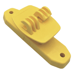 Aislador de Paso Amarillo Reforzado para Cercos Eléctricos / Aislamiento hasta 18 kV / Resistente a Clima Extremo / Polipropileno y Policarbonato