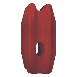 Aislador de Esquina Rojo para Cercos Eléctricos / 18 kV / Resinas Vírgenes / Resistencia 7.5-10.2 kg / Anti UV / 66 mm x 31.6 mm