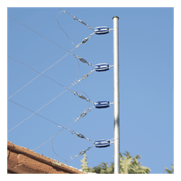 Aislador de Esquina para Cerco Eléctrico / 18 kV / Resistencia 10.2 kg / Anti UV / 66 mm x 31.6 mm