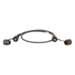Patch Cord Cat6A IndustrialNet, Blindado S/FTP, Con Plug Industrial y Tapa en Cada Extremo, 1 Metro (3.28 Pies)