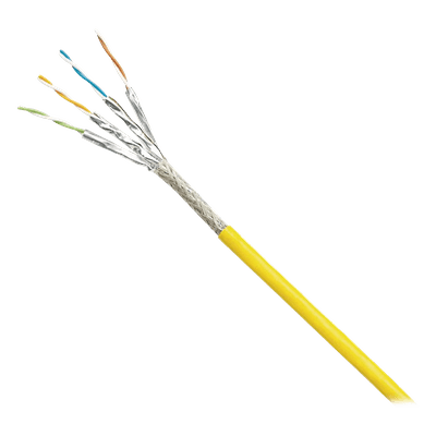 Cable Blindado S/FTP / Categoría 6A / 500 MHz / 500 m (1640 ft) / PUR Resistente Aceite UV / Multifilar 24/7 AWG / Industrial