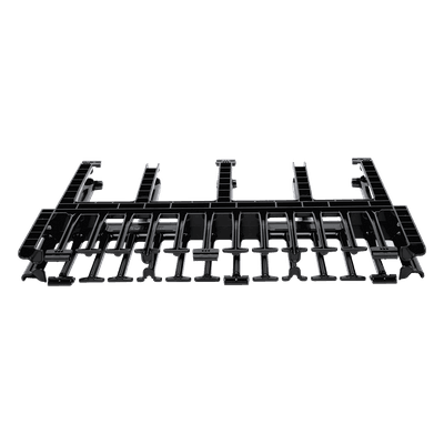Organizador de Cables Horizontal NetManager de Alta Densidad, Doble (Frontal y Posterior), Para Rack de 19in, 1UR, Color Negro