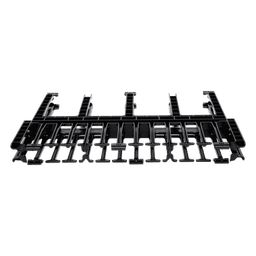 Organizador de Cables Horizontal NetManager de Alta Densidad, Doble (Frontal y Posterior), Para Rack de 19in, 1UR, Color Negro