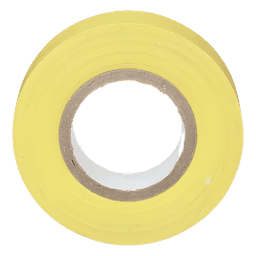 Cinta Aislante Eléctrica / PVC 0.18 mm / 19 mm x 20.12 m (66 ft) / 600V / UL 510 / Amarillo