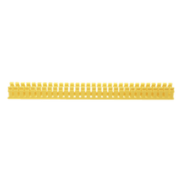 Canaleta Ranurada de PVC / Tipo H con Tapa Abisagrada / 2 in Ancho x 2 in Alto / 6 ft (1.83 m) Largo / Amarillo