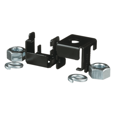 Soporte para Charola Tipo Escalerilla / Rieles 3/8" x 1-1/2" o 3/8" x 2" / Varilla Roscada 5/8" / Acero Negro
