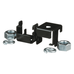 Soporte para Charola Tipo Escalerilla / Rieles 3/8" x 1-1/2" o 3/8" x 2" / Varilla Roscada 5/8" / Acero Negro