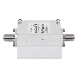 Protector RF Coaxial A 75 Ohms +24VDC Con Conector F Hembra De 300 MHz - 2.5 GHz