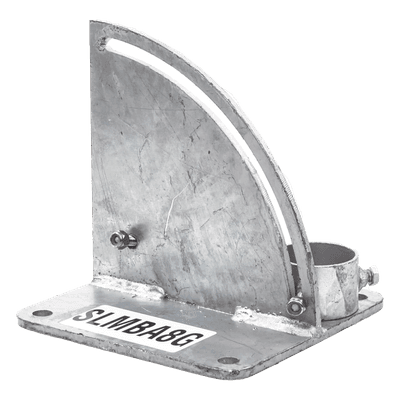 Base para Mástil / Ajuste de Ángulo 0° a 60° / Acero Galvanizado / Mástil 1
