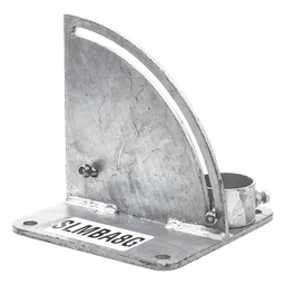 Base para Mástil / Ajuste de Ángulo 0° a 60° / Acero Galvanizado / Mástil 1