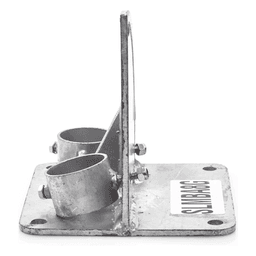 Base para Mástil / Ajuste de Ángulo 0° a 60° / Acero Galvanizado / Mástil 1