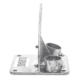 Base para Mástil / Ajuste de Ángulo 0° a 60° / Acero Galvanizado / Mástil 1